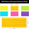 150 Sheets Sentence Strips Ruled Rainbow Sentence Learning Strips for