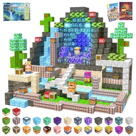Magnetic Blocks, 150PCS Magnetic Building Blocks, Stacking Magnets for Kids, Sensory Toy for STEM Constructions Magnet Blocks for Boys Girls Age 3+, Christmas Birthday Gifts
