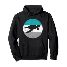 Sea Turtle Retro Gift For Men or Boys Pullover Hoodie