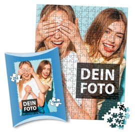 Portrait Photo Puzzle 24-1000 Pieces in High-Quality Packaging - Print with Your Own Photo - Design Puzzle Yourself - 252 Pieces in Cardboard Packaging
