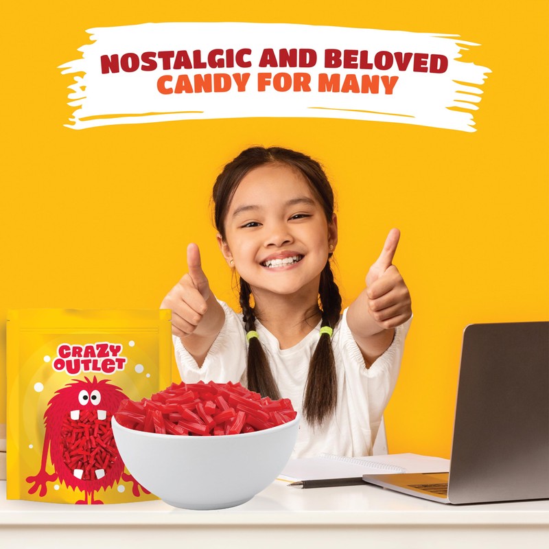 Strawberry Twists Licorice Mother's Day Candy - 2 Pound Bulk