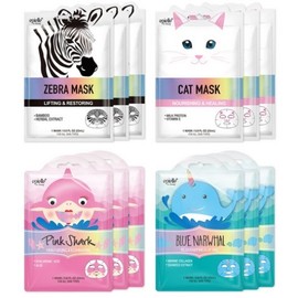 Animal mask pack, animal character beauty, 12 animal shape pack sheets / 동물 마스크팩 애니멀 캐릭터 미용 동물 모양 팩 시트 12개