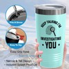 Detective Teal Edition Viking Tumbler 20oz - Keep talking i'm