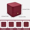 WisePoint Ring Box Wedding, PU Leather Ring Box, Elegant Presentation