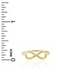Charm America - Gold Infinity Ring - 10 Karat Solid