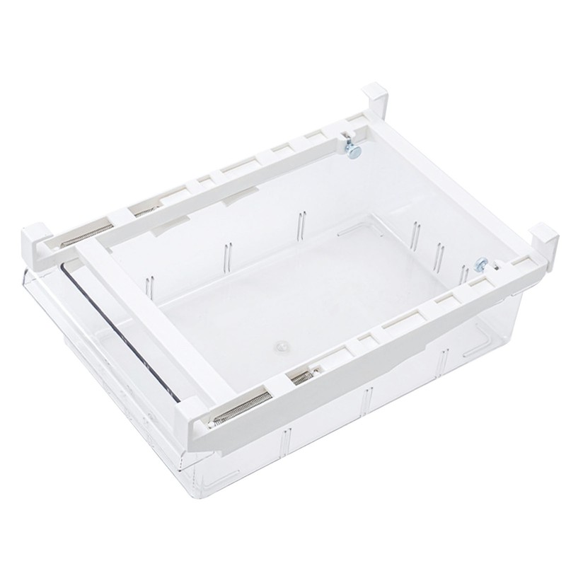 Refrigerator Drawer Large Capacity Transparent Rectangular Fridge Under Shelf Drawer
