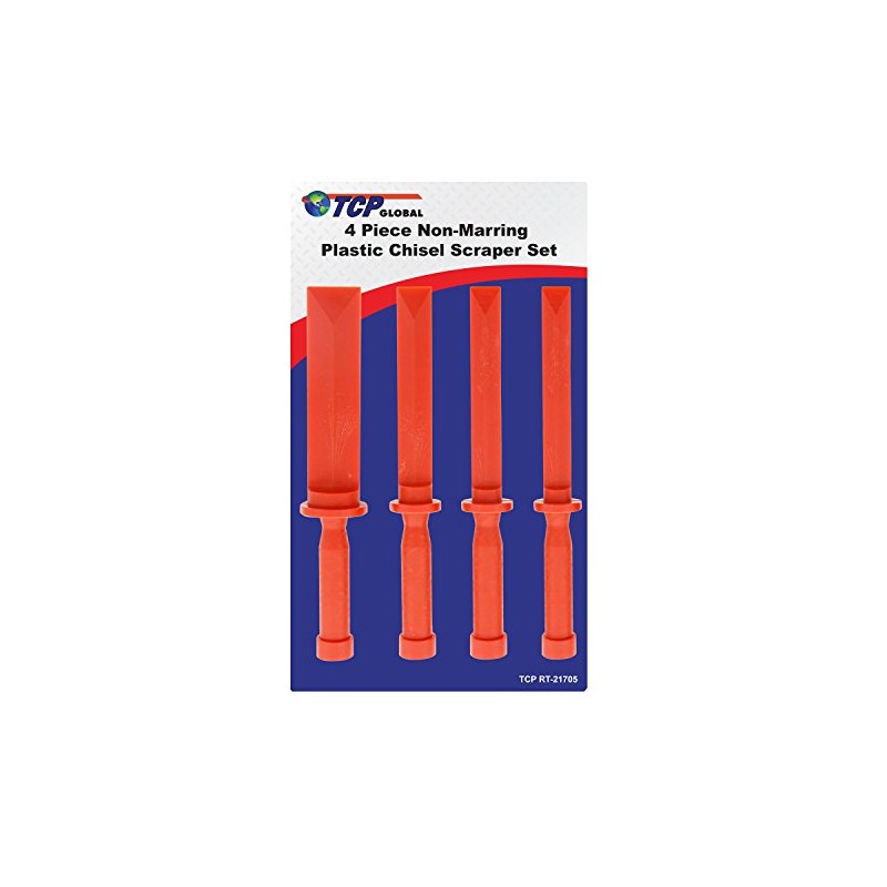 TCP Global 4 Piece Non-Marring Plastic Chisel Scraper Set -