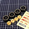 RCAWD 1.2" SCX24 Beadlock Wheels Full Brass & Wheel Hex