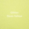 (Neon Yellow) - Siser Glitter HTV 50cm x 30cm Sheet
