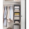 SONGMICS Hanging Wardrobe Storage Organiser, Shelves, Clothes Organiser, Space-Saving and