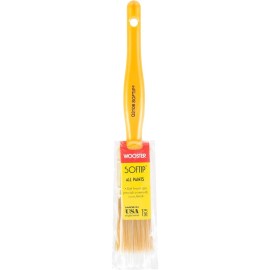 FixtureDisplays Wooster Q3108 1" Softip Nylon Flat Wall/Trim Paint Brush