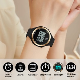 Watches for Women, Digital Watche Waterproof Outdoor Sport Women's Watches, Stopwatch Wrist Watch Ladies Watches With Alarm Clock/Stopwatch/Chronograph, Gifts For Women/Girls