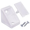 SKIR'CO (20 pcs) White Shelf Brackets 25 x 25 mm,