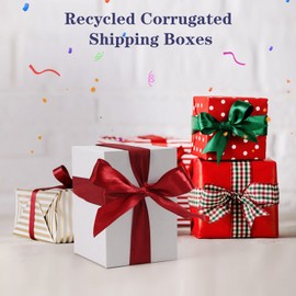 SPEPLA Shipping Boxes for Small Business, White 40 Pack 7x5x5 Inch Corrugated Cardboard Boxes for Packaging, Mailing, Storage