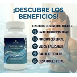 Omega 3 Vit D Alta Absorción Puro Concentrado 1500mg 100cap                                                                                           