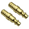 GRIDTECH (2 Pack) Brass 1/2” PEX to Air Plug Connector