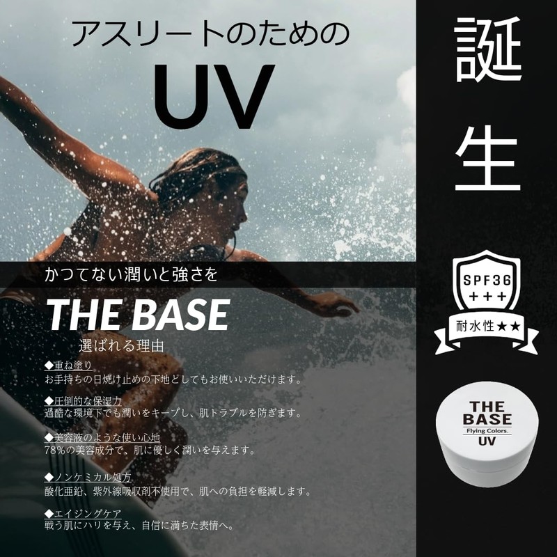 Sunscreen for Athletes FlyingColors. THE BASE