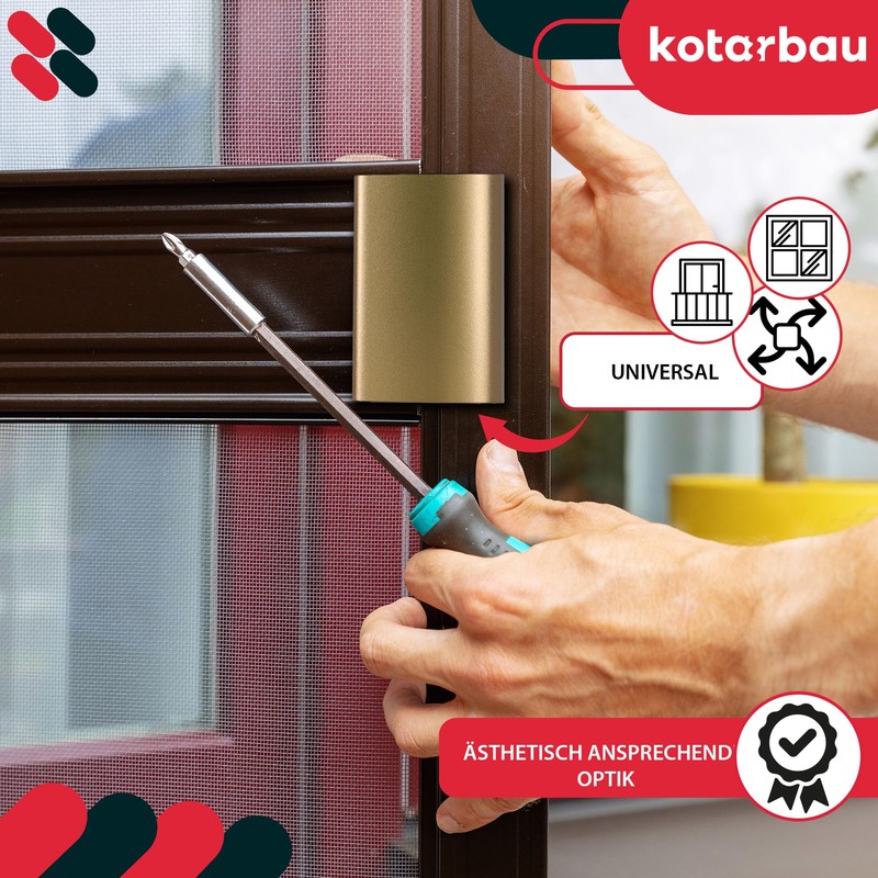 KOTARBAU Balcony Door Handle Gold Patio Door Handle DE LUXE