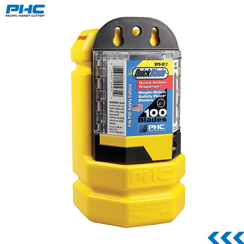 Pacific Handy Cutter SPD-017 Safety Point Blade Dispenser with 100