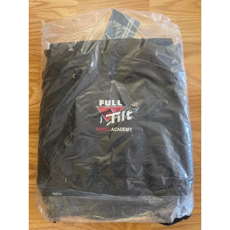 Full Tilt Poker Black Shoulder Backpack/messe