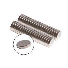 Round N42 Neodymium Mini Magnets Extra Strong - Pack of 60 | 5 x 1 mm Thick Small Magnets for Whiteboards, Blackboards, Fridges, Crafts and Much More | Ideal for Office and Every Household Pablika