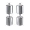 QWORK Double Hooked Weight Set, 4 Pcs 200g (0.44lbs) Chrome-Plated