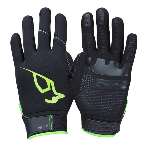 KOOKABURRA Viper Gloves (Pair), Black, Small