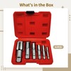 6-Piece NPT Pipe Thread Repair Kit, Pipe Extractor Tool Set,