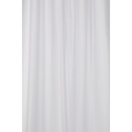 Croydex Professional Plain White Water-Resistant Textile Shower Curtain 1800 X 2100mm
