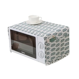 SagaSave Microwave Dust Proof Cover,Microwave Oven Accessory Protective Cover Microwave Oven Cover Dust-Proof Covers Hood Home Decor Microwave Anti-Oil Towel，1Pcs Green Wheat Ears