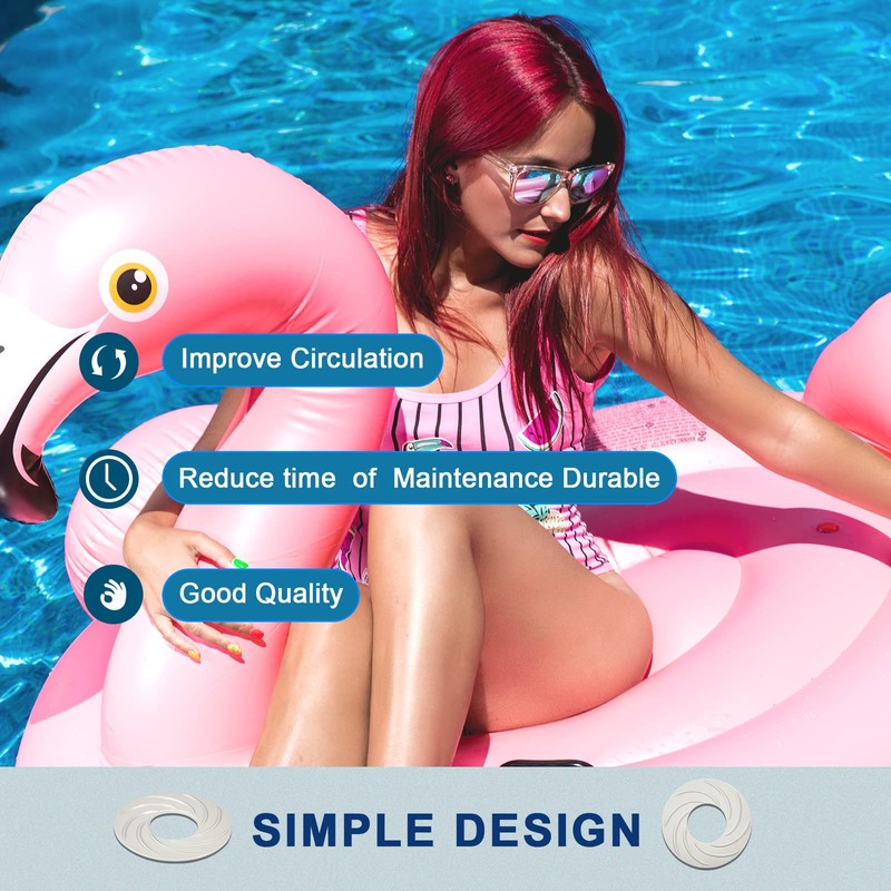 TOYMIS Pool Skimmer Swirl, Inground Swimming Pool Vortexs Skimmer Functional