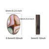 BENECREAT 30 Packs Natural Abalone Shell Oval Abalone Shell Beads
