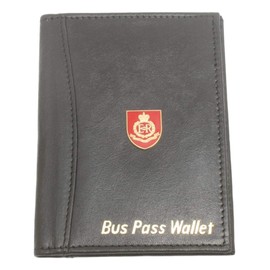 Royal Military Police Leather Bus & Train Pass Wallet & ID Holder in Black ME36