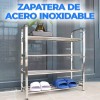 EGTMA Organizador De Zapatos 4 Niveles De Acero Inoxidable