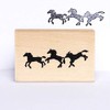 Art Stamps Dancing Horses Animal Stamp,Black