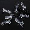 12 PCS Hidden Channel Valance Clips, 1-7/8inch Clear Plastic Blinds