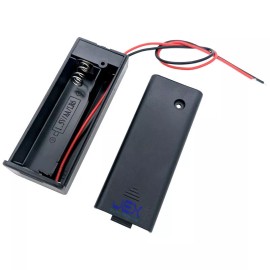 Jex Electronics Single/1X AA DIY Battery Holder Case Box 3V With Power Switch & Bare Wire Ends