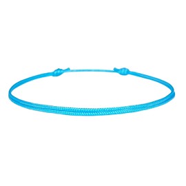 Pulsera fina de cordón de aguamarina para hombres, mujeres, adolescentes, adultos, unisex, impermeable, de nailon, cuerda de surf, amistad, accesorios de playa de verano, one size - adjustable from 5" to 10" inches, Nailon, Sin gemas.