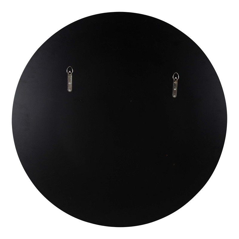 Kate and Laurel Caskill Framed Wall Mirror, 30 Inch Diameter,