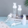 VASANA 3Pcs 100ML 3.4oz Clear Plastic Foaming Soap Dispenser Refillable