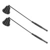2PCS Candle Snuffer with Long Handle Bell Shape Metal Flame