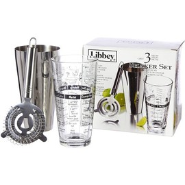 Libbey Shaker Glass Set, 3-Piece