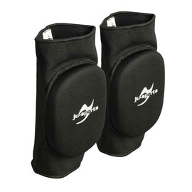 Ju-Sports Knee Pads Pro Black Fabric - Elastic Cotton I Stretchy Ankle Support for Martial Arts I For Women, Men & Children I Size M