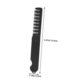 Beavorty 2pcs Portable Folding Compact Comb for Men and Women Wide Tooth and Fine Tooth Hairdressing Tool Travel Essential for Slicking Texturing and Neat Styling