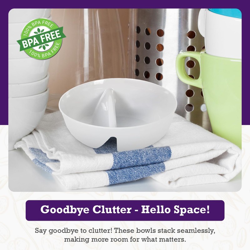 Just Crunch Anti-Soggy Bowl (White)