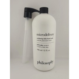 Philosophy Microdelivery Exfoliating Daily Facial Wash-32 fl oz Sealed+Pump