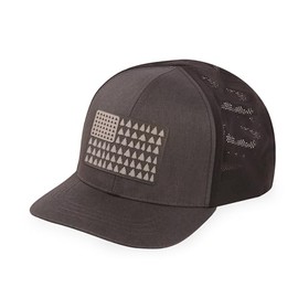 HIGHLAND TACTICAL American Flag DEEP Woods CAMOTECH Snapback Black