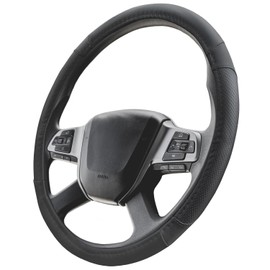 Upgrade4cars Truck Steering Wheel Cover 44-46 cm in Black | Steering Wheel Protector Universal | Steering Wheel Cover for Summer and Winter | Car Accessories Interior Decoration