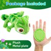 Mejglrc Chameleon Plush Dolls，Girls and Children Chameleon Shoulder Plush，Lizard Cosplay