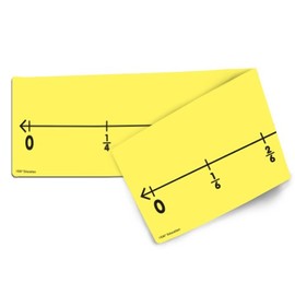 EAI Education Dry-Erase Student Fraction Number Lines - 10 Sets of 4
